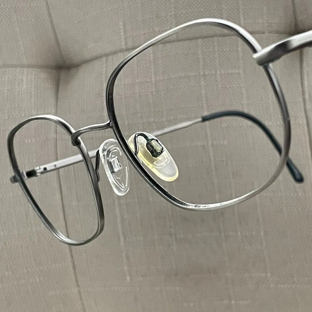 Men's Metal Frame Glasses - Silver